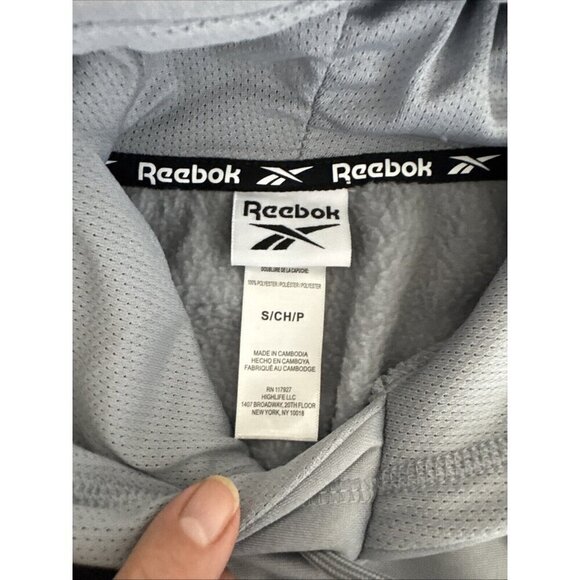 Reebok Quantum Hoodie Sweatshirt Men's M Pullover Sleet Gray NWT - Picture 9 of 14